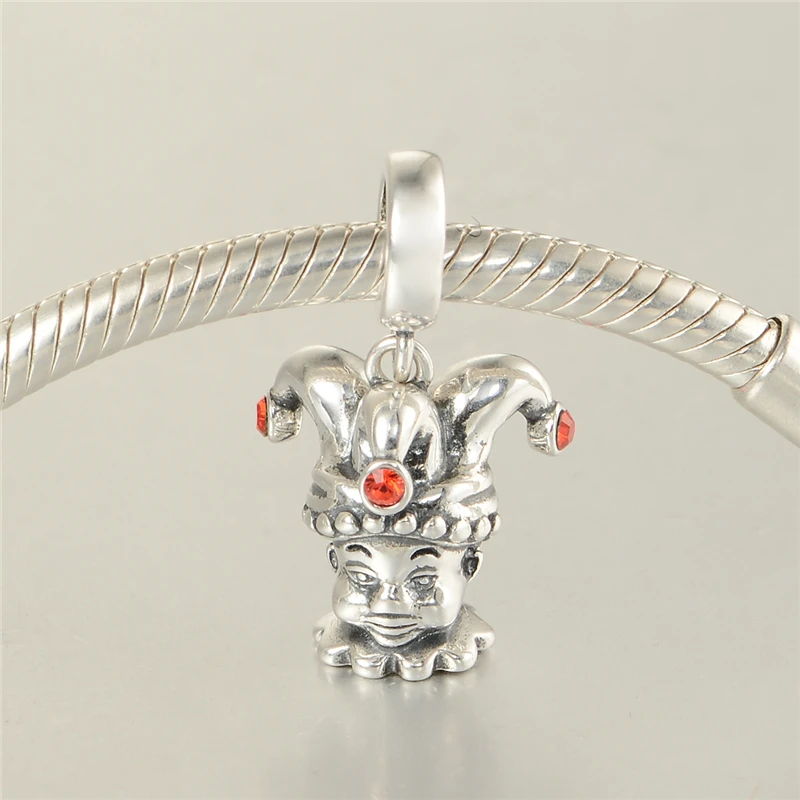 925 пробы Серебряная корона бусины в форме двойного конуса красивые Браслеты