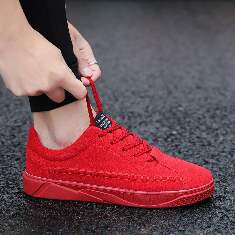 

Spring han version of the trend of men's shoes outside high board shoes comfortable breathable men's sportswear shoes