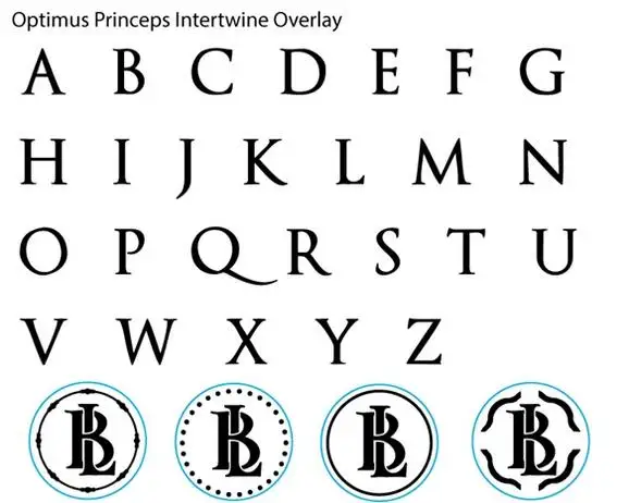 Заказное восковое уплотнение с переплетенными инициалами Monogram -1 дюймовые