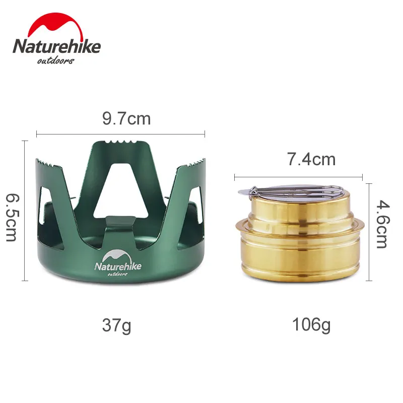 Naturehike наружная портативная ветрозащитная походная месторождение спиртовая печь