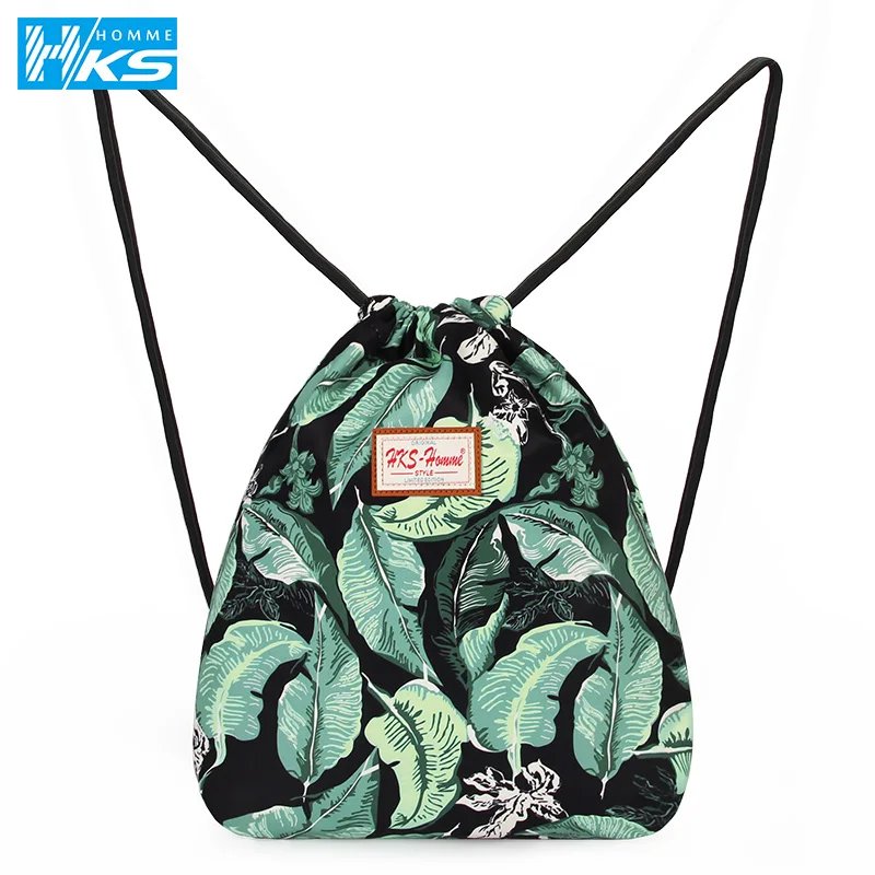 

2021 New Waterproof Swimming Backpack Drawstring Sport Bag Travel Portable Bag SchoolBag Small fresh Travel bag Student bag