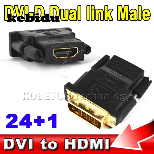 Адаптер 1080P DVI 24 + 1 штекер HDMI совместимый с женским разъемом конвертер V1.4 D Dual Link