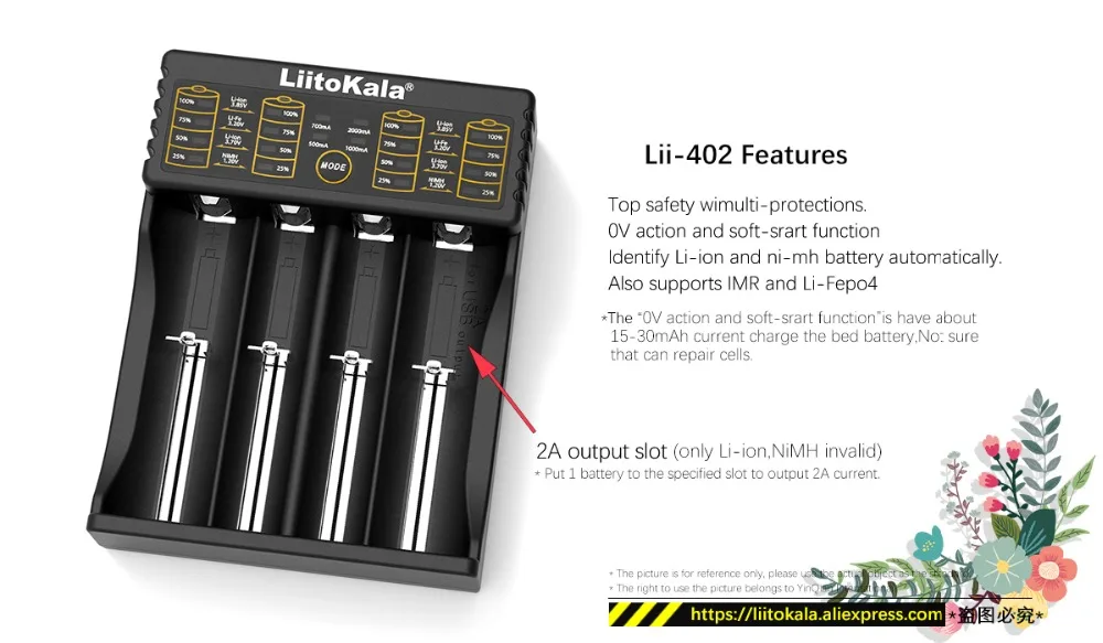 Liitokala Lii-402 Lii-202 100 18650 зарядное устройство 1,2 в 3,7 в 3,2 в 3,85 В AA/AAA 26650 10440 16340 NiMH литиевая батарея умное зарядное устройство