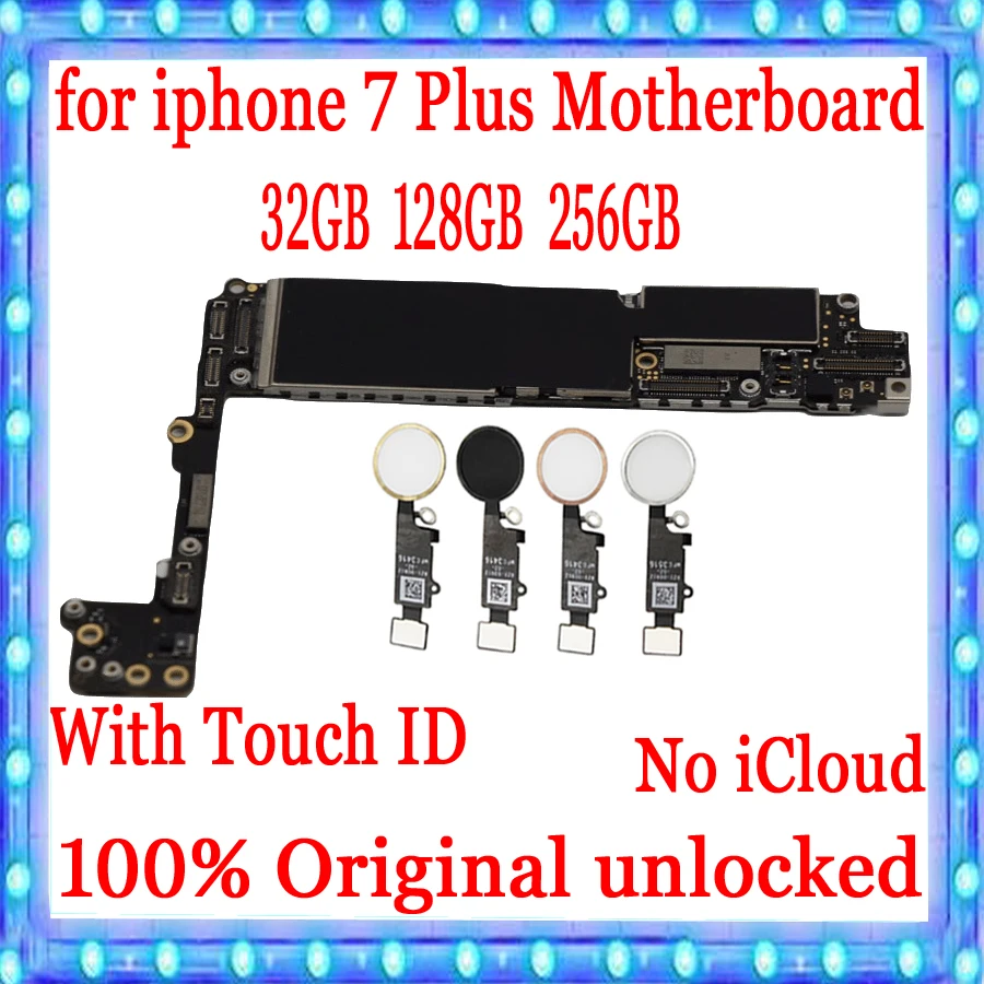Материнская плата для iphone 7 Plus 5 дюйма 100% оригинальная разблокированная