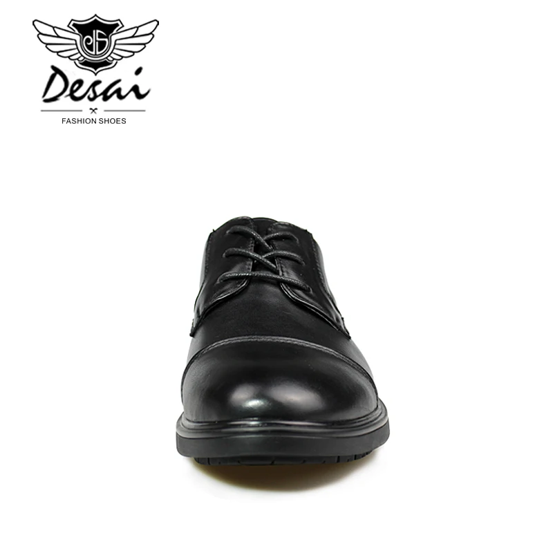 

2019 New Oxford Business Shoes Men Genuine Leather High Quality Soft Casual Breathable Increase Men's Formal Classic Flats Shoes