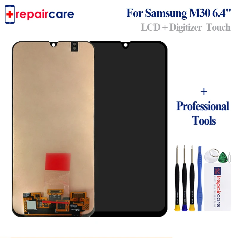 6 4 '񟭓 Super Amoled для samsung Galaxy M30 ЖК дисплей Дисплей Сенсорный экран m305F/DS A40s