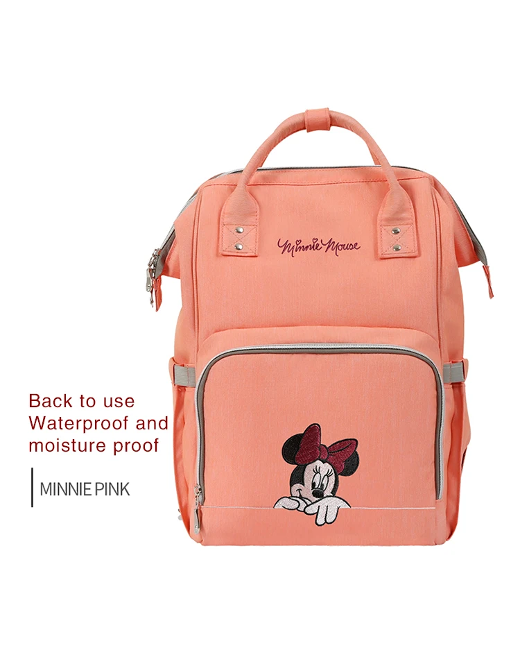 Сумка для подгузников disney, Usb, большая емкость, для мам, для мам, рюкзак для подгузников, органайзер для подгузников, для девочек, для мам, Влажные Сумки, прогулочная коляска