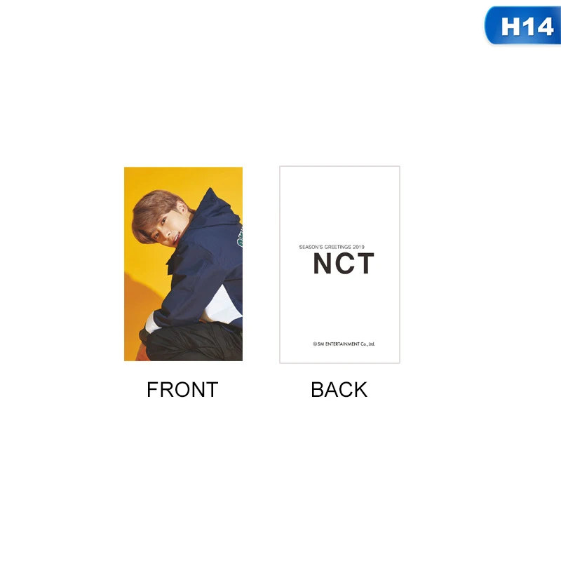 1 шт. KPOP NCT U 127 Empathy альбом Taeyong Mark автограф Фотокарта бумажные карты плакат - Цвет: H14
