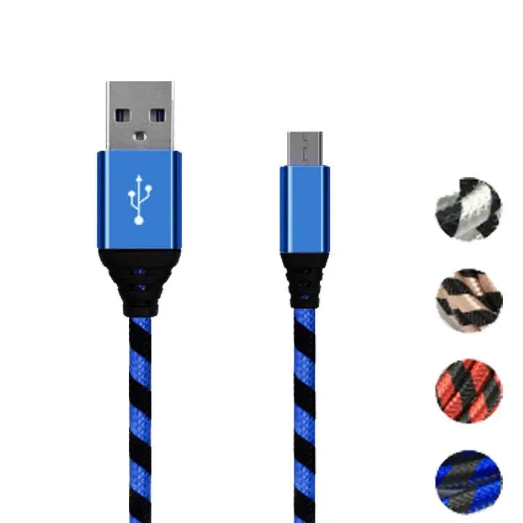 Быстрая зарядка нейлон USB синхронизация данных мобильный телефон адаптер зарядное устройство Тип C кабель для Samsung Galaxy A3 A5 A7 Lenovo Xiaomi LG