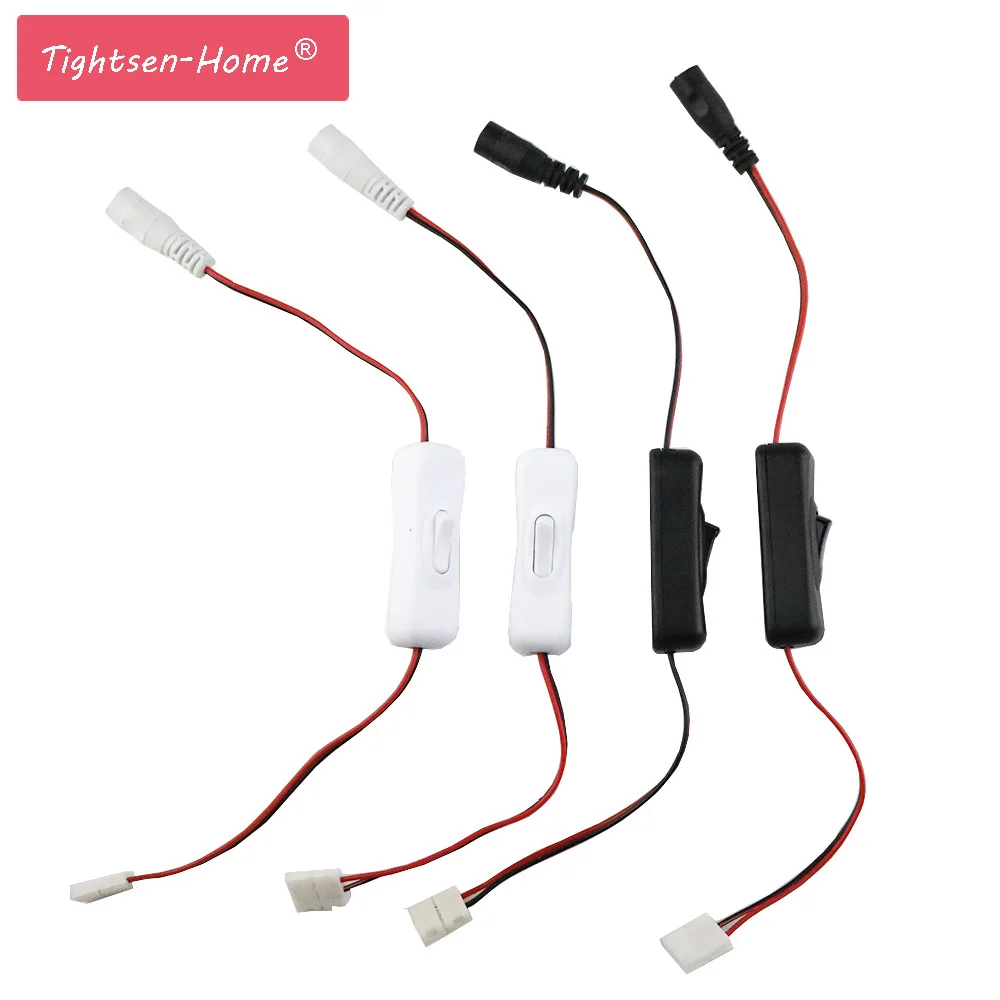 10 мм 8 разъем постоянного тока на 2pin с PCB Solderless переключатель включения для одного