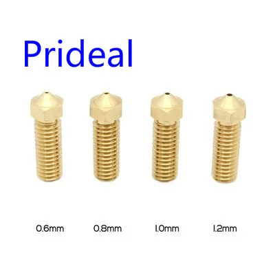 Удлиненная насадка из латуни Prideal медная удлиненная 0 6 мм/0 8 мм/1 2 мм для нити 1 75 M6 *