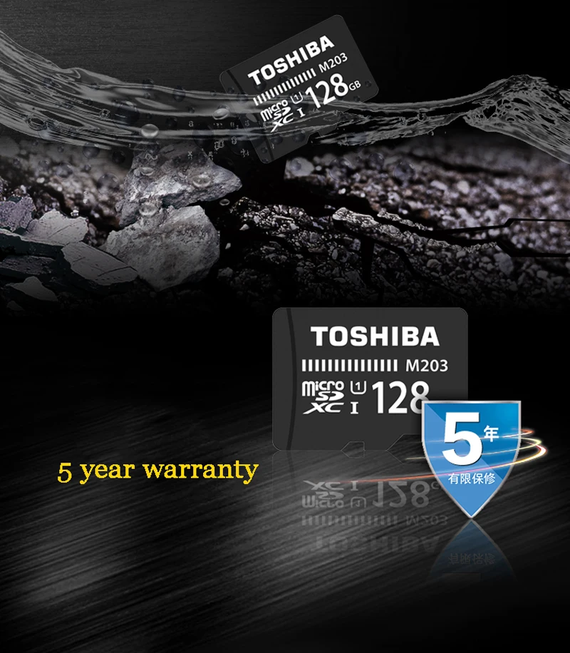 TOSHIBA M203 TF карта Micro SD карты 128 Гб 64 ГБ 32 ГБ оперативной памяти, 16 Гб встроенной памяти, слот для карт памяти 100 МБ/с. SDXC/SDHC Class10 UHS-I для смартфонов и планшетов