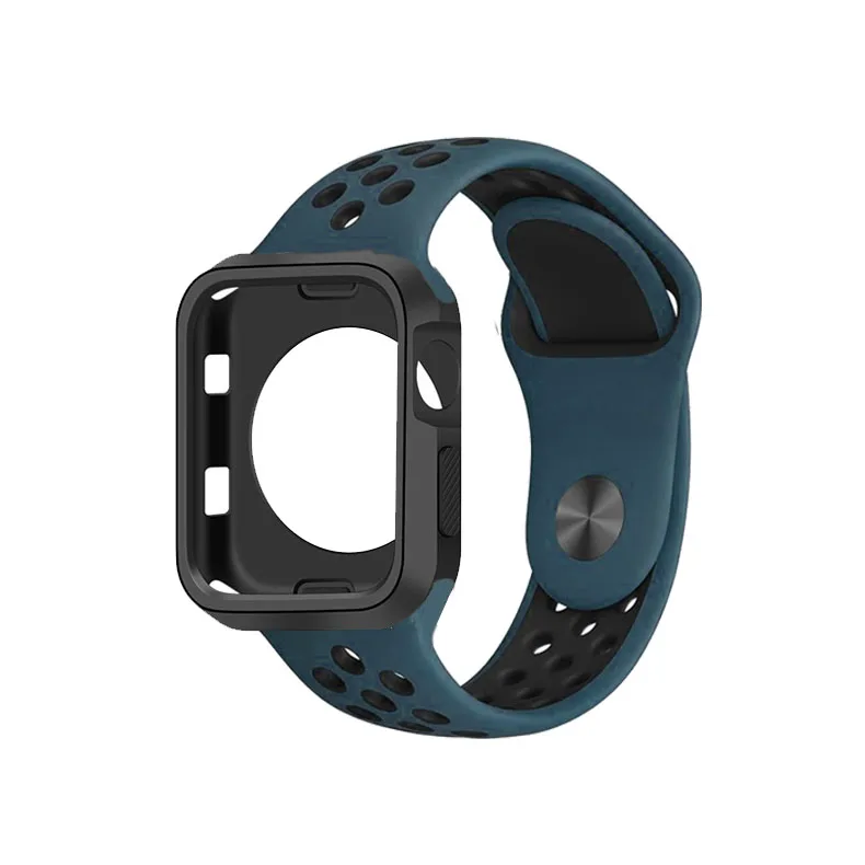 Силиконовый ремешок для apple watch band 38 мм 42 мм iwatch 4 Band 44 мм/40 мм ремешок для часов Ремешок для apple Watch 4 3 2 1