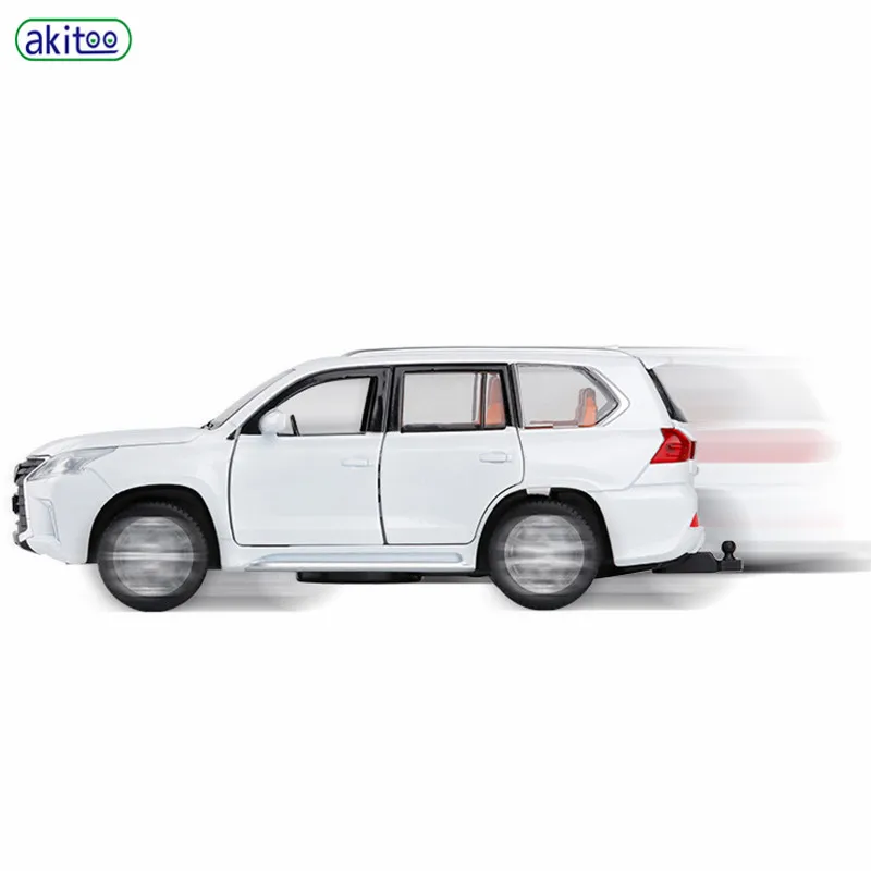 Модель автомобиля из сплава akitoo Lexus lx570 модель внедорожника игрушка для мальчиков