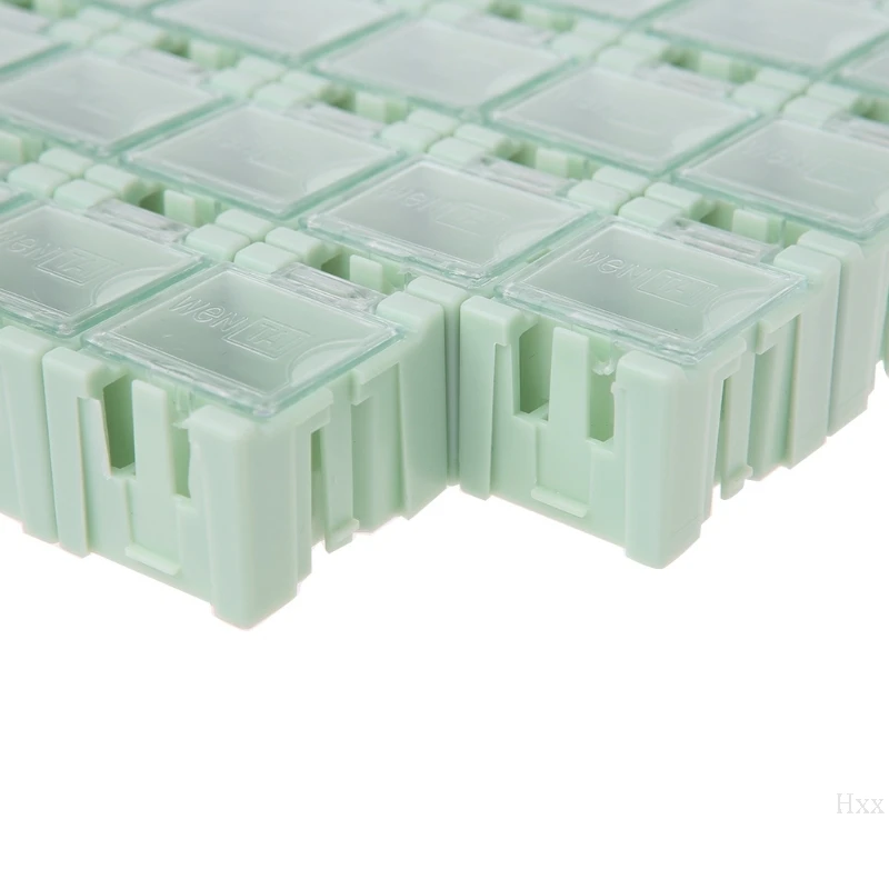 50 шт./компл. SMD SMT электронный компонент Контейнер Мини хранения коробки комплект Hxx