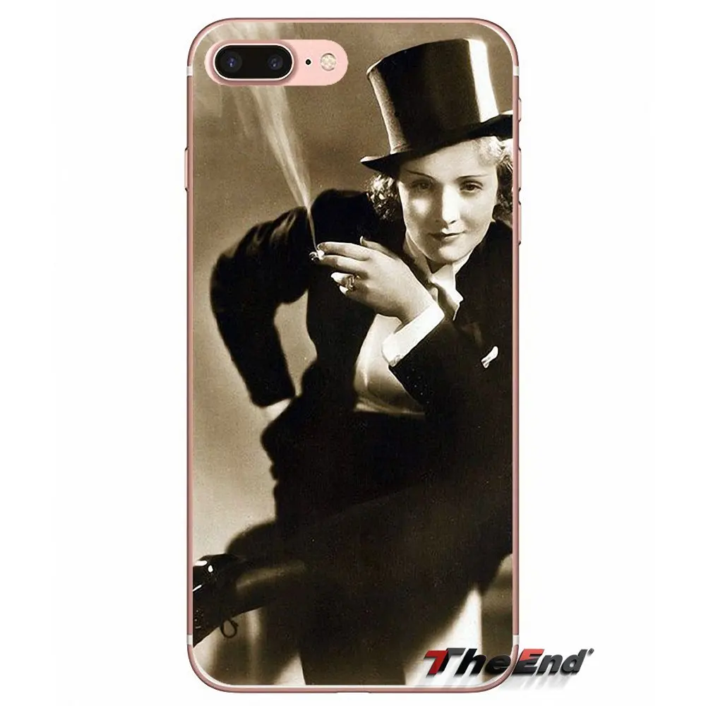 Marlene Dietrich The Blue Angel Soft Case For iPhone X 4 4S 5 5S 5C SE 6 6S 7 8 Plus Samsung Galaxy J1 J3 J5 J7 A3 A5 2016 2017 | Мобильные