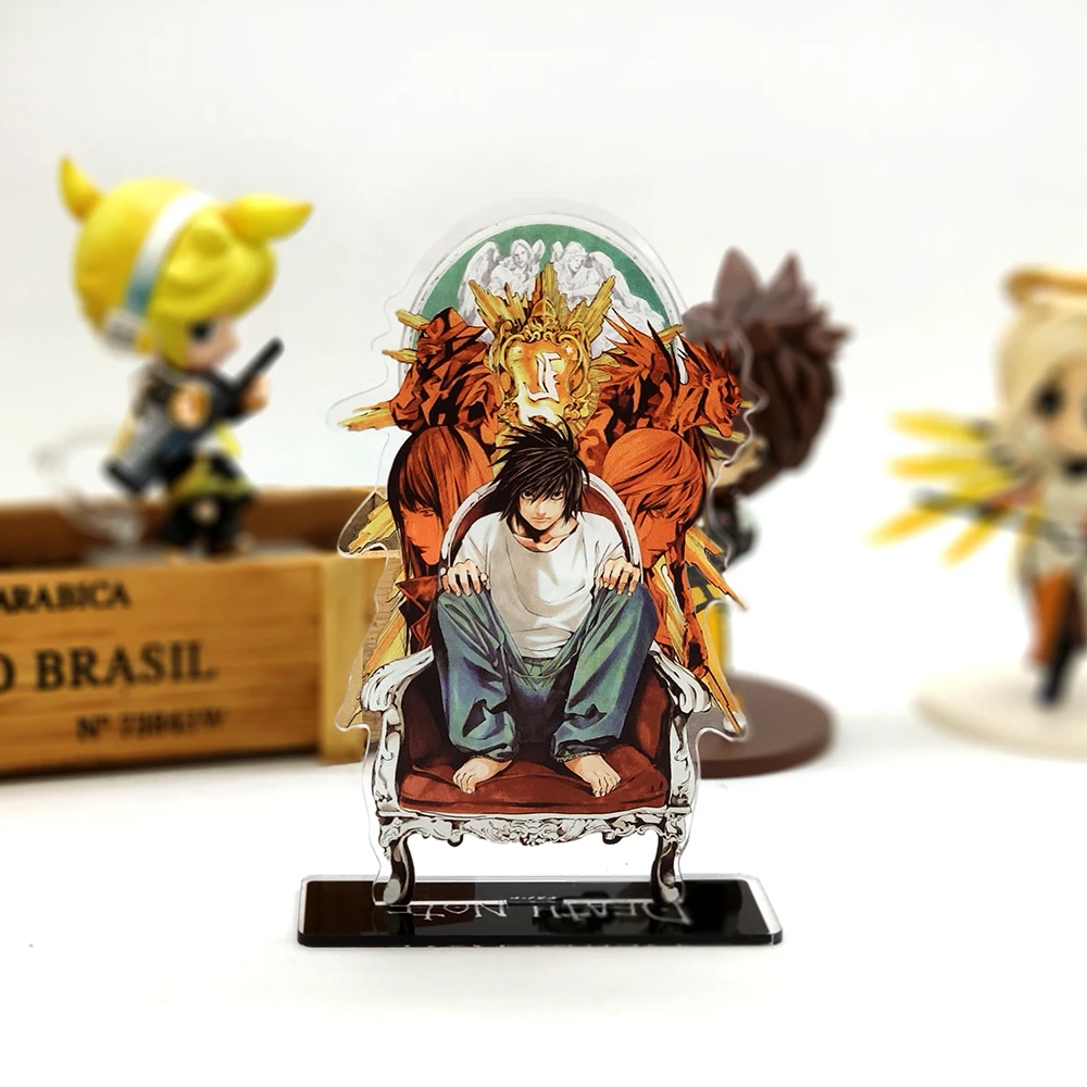 Love Thank death note L светильник Yagami Кира эру Рюк фигурка на акриловой подставке модель держатель пластины торт Топпер аниме японская манга