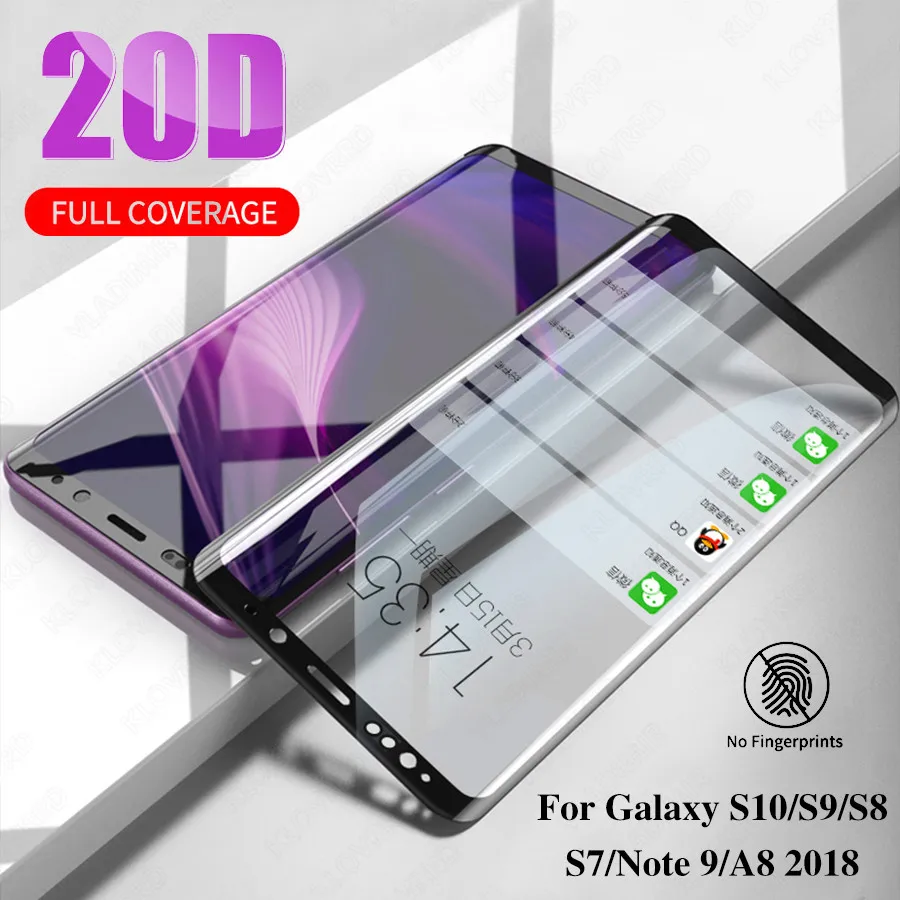 2 шт. спереди и сзади полное покрытие Цвет Экран протектор для samsung Galaxy S8 S9 плюс