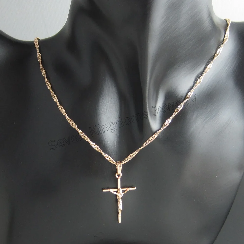 Минимальный заказ 10 долларов США/-колье из желтого золота GP 18 дюймов и украшение с