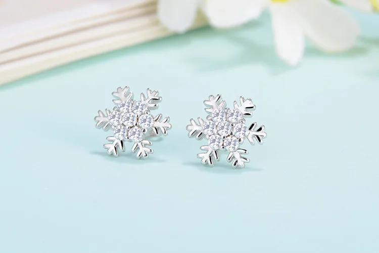 Женские серьги гвоздики из серебра 925 пробы с фианитами|earrings women|earrings fashionfashion earrings