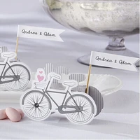 70pcslot hot sale vintage inspired bicycle favor candy box with place card flag wedding gifts packing decoration