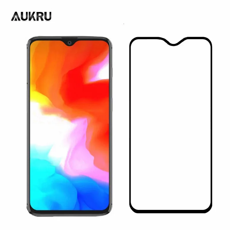 AUKRU Стекло для Oneplus 6 Т 5 т 3 полное покрытие защитное из закаленного стекла экрана 3t