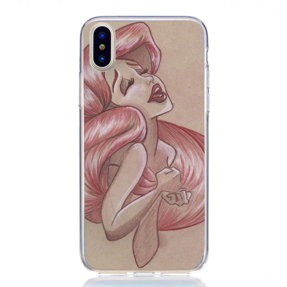 Чехол для iphone x xs xr max 6 6s 7 8 plus силиконовый мягкий необычный чехол с рисунком