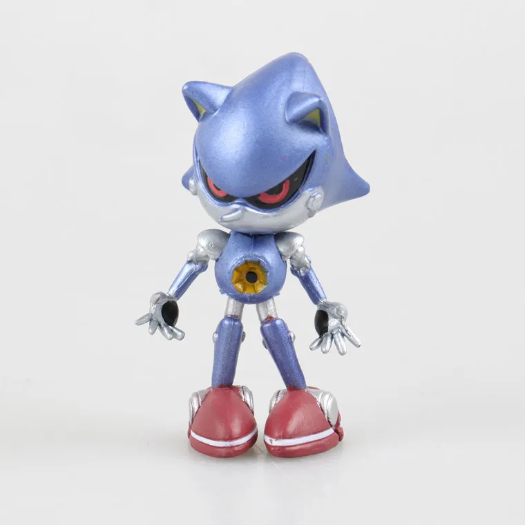 [Новинка] 30 шт./лот sonic Ежик 7 см Фигурки SEGA игрушечные ПВХ игрушки звуковые