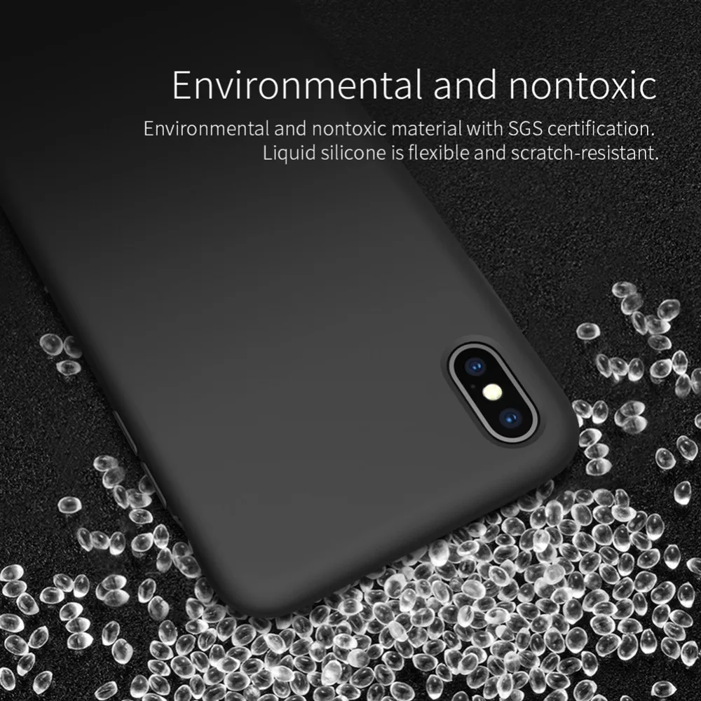 Flex pure чехол для Iphone XS Макс Nillkin Мягкие силиконовые чехлы анти-fingerpringt кремния микрофибры задняя крышка для Iphone XR случае