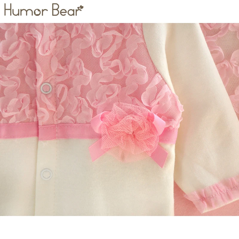 Humor Bear/стильная одежда принцессы для маленьких девочек; кружевные комбинезоны для девочек+ шапки; комплекты одежды для малышей; комбинезон для младенцев; подарки