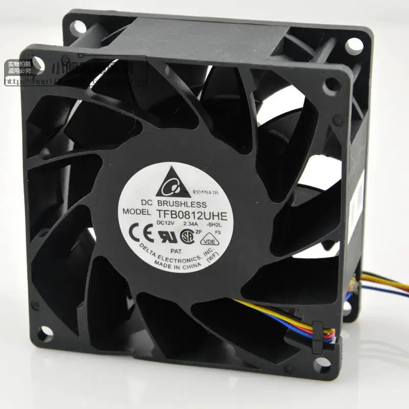 Оптовая продажа Delta TFB0812UHE 5H2L DC12V 2.34A серверный квадратный инвертор осевые