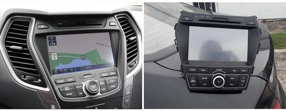Sinosmart Android 8,1 2Din ips/QLED 2.5D экран автомобильный gps радио навигационный плеер для hyundai IX45 Santa FE 2012