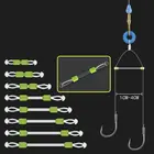 Rompin 15 шт., двойные крючки, контактор, устройство для разделения лески, бифуркация, восемь видов, компактный инструмент для лески, Аксессуары для рыбалки