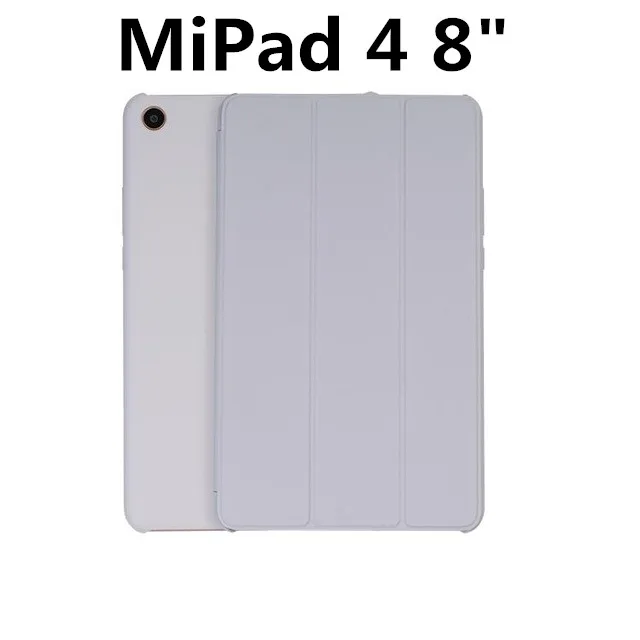 Смарт Wake-Sleep Xiao mi Pad 4 8 mi pad4 Plus 10 чехол из искусственной кожи Тонкий флип Xiao mi pad 4 8. 0 10,1 дюймов чехол+ стеклянная пленка - Цвет: GreyMipad4