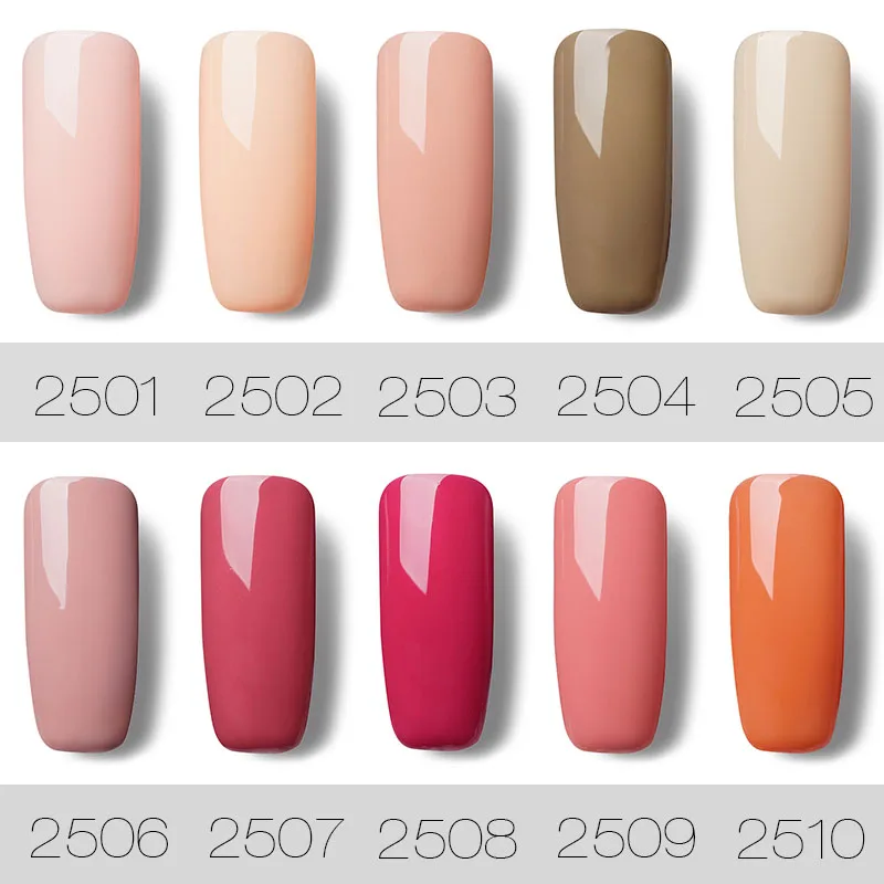 ROSALIND 7 мл Гель лак телесный Цветной для ногтей Полупостоянный УФ светодиодный