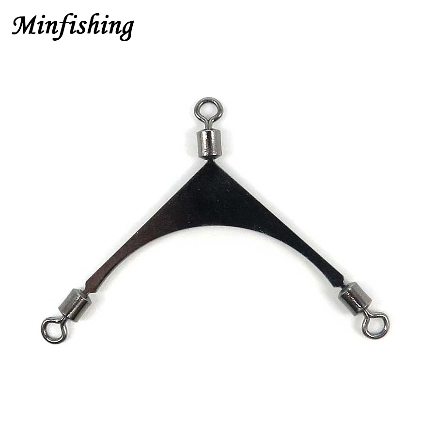 Minfishing 25 шт. 3-сторонний рыболовный Вертлюг из нержавеющей стали Вертлюги