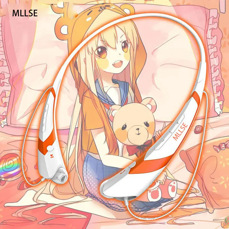 Bluetooth наушники Himouto Умару Чан с шейным ободом Беспроводная стереогарнитура для