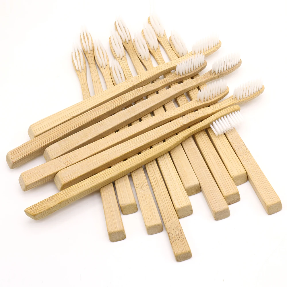 DR. PERFECT 100 шт./лот квадратная бамбуковая зубная щетка Оптовая Продажа Экологичная