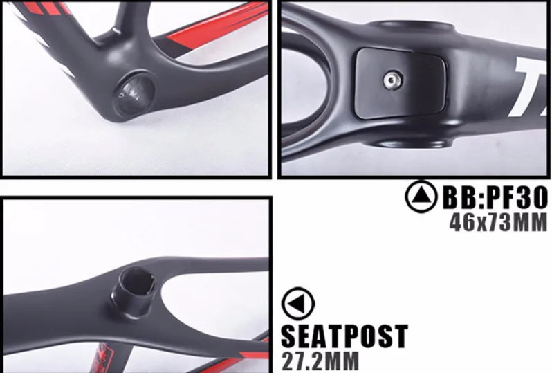 Tideace T800 карбоновая рама mtb 27,5 er/29er mtb карбоновая рама 29 рама карбоновая для горного велосипеда 142*12 или 135*9 мм велосипедная Рама