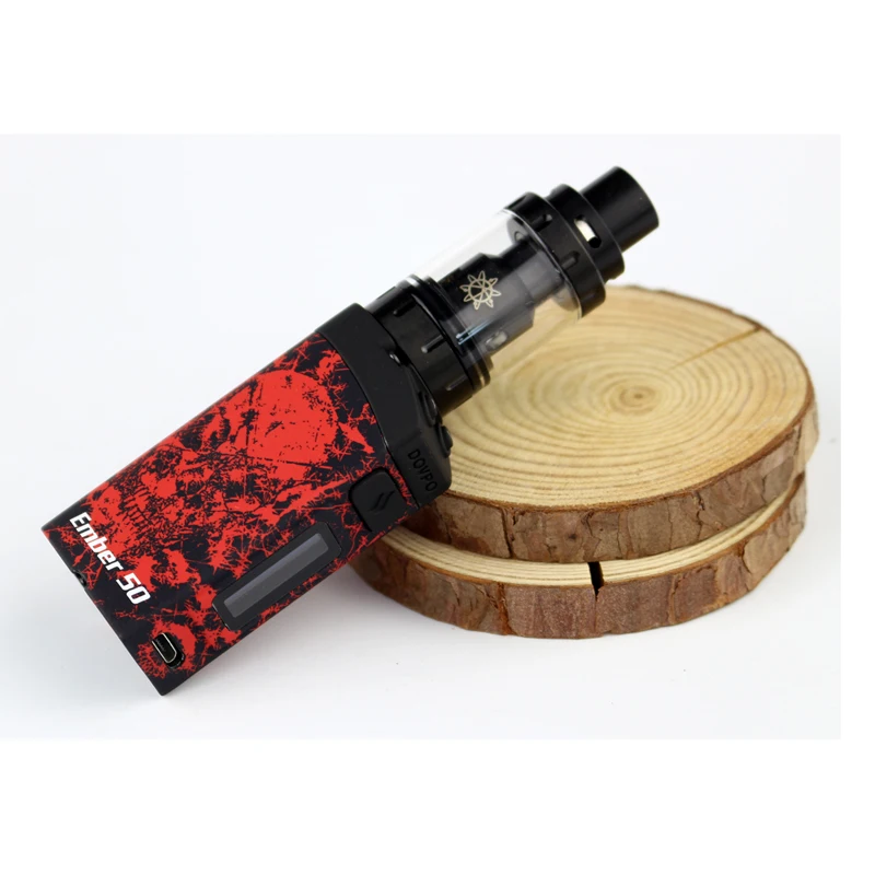 Оригинальный с. dovpo Эмбер 50 тк кит 1500 мАч Вт поле mod с RTA распылителя VAPE|tc kit|box with