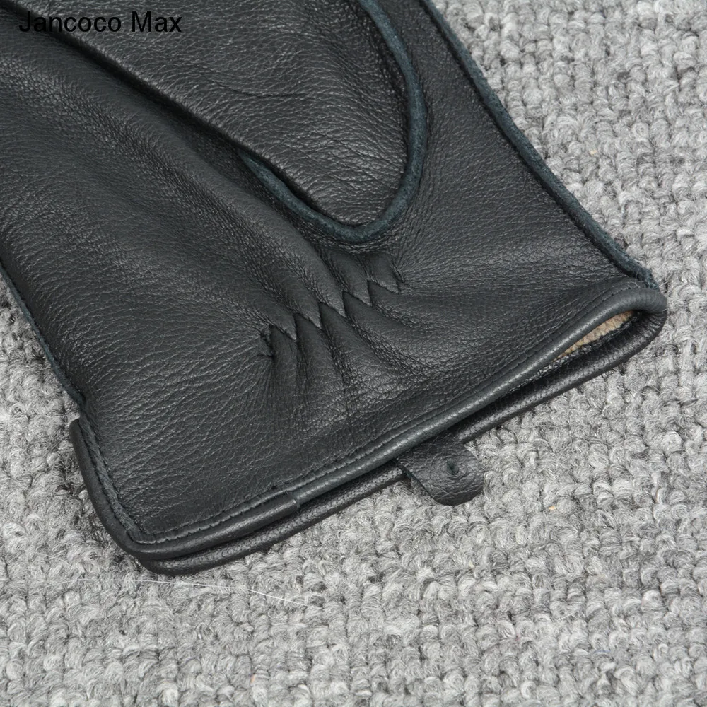 Jancoco Max модные перчатки из натуральной оленьей кожи, осенне-зимние уличные варежки, высокое качество, перчатки для вождения S7201