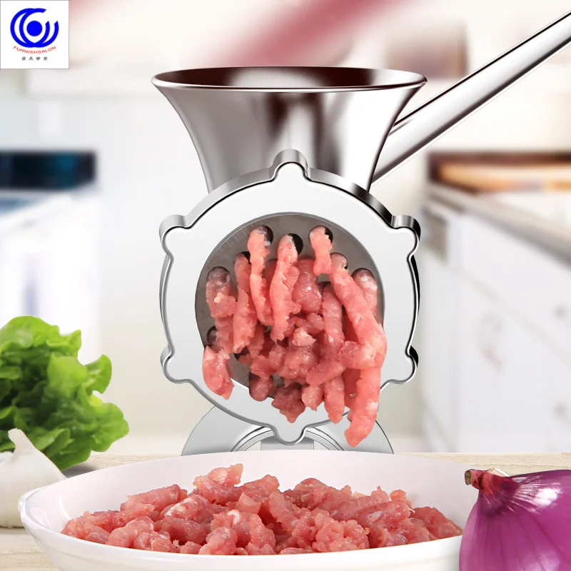 4 размера, 4 в 1, многофункциональная мясорубка, ручная домашняя дробилка для колбасы, шприц, наполнитель, экструдер, мясорубка, клизма, бесплатный подарок, 3 трубки