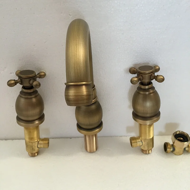 MTTUZK античный медный смеситель для ванной комнаты детской раковины Смеситель с