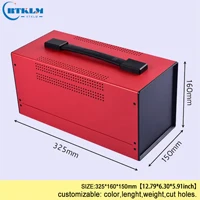 40006(W325)BTS-A5 Провода соединители Железный корпус diy чехол для инструментов электронный корпус продукты проект коробка 325*160*150 мм Железный настольный корпус - Цвет: 40006(W325)BTS-A5