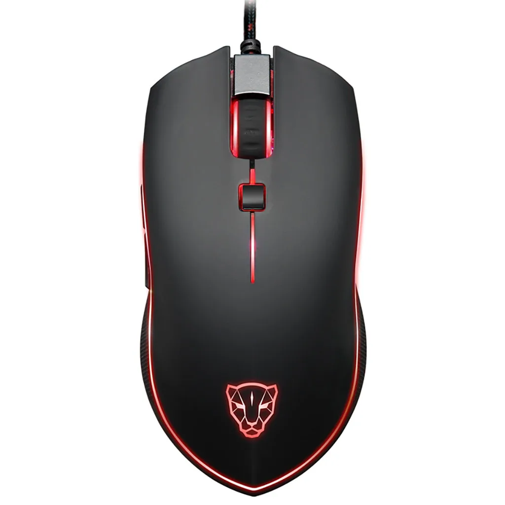 MOTOSPEED V40 4000 dpi RGB с подсветкой 6 кнопок дышащая Проводная игровая мышь беспроводная