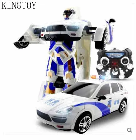 8 Детская usb зарядка RC автомобиль пульт дистанционного управления деформированная машина робот игрушка - Цвет: 8