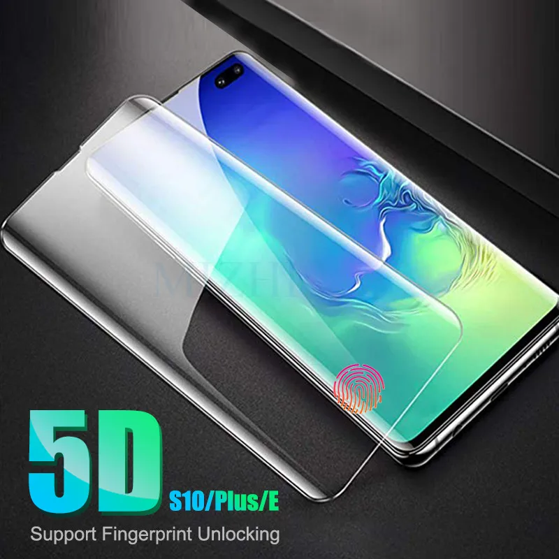 5D стекло для Samsung S10 5G закаленное Galaxy S 10 Plus e S10e S10Plus s105g Защитная пленка