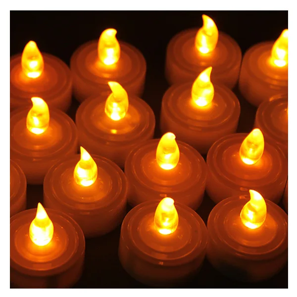 50 шт. беспламенные светодиодные Чайные свечи на батарейках|tea candle light|flameless ledled