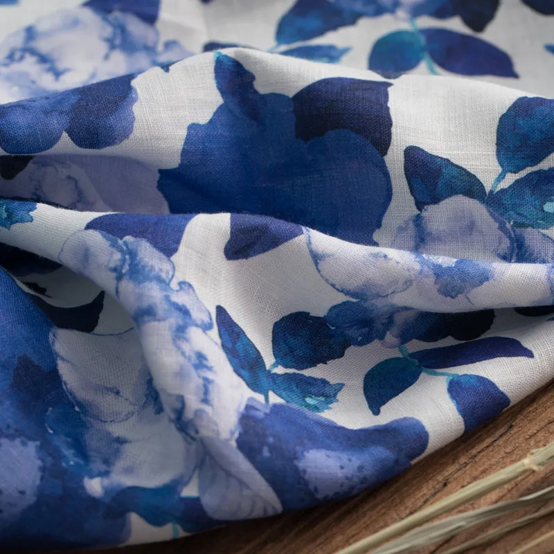 Высококачественная ткань из чистого льна Современная Фирменная под заказ