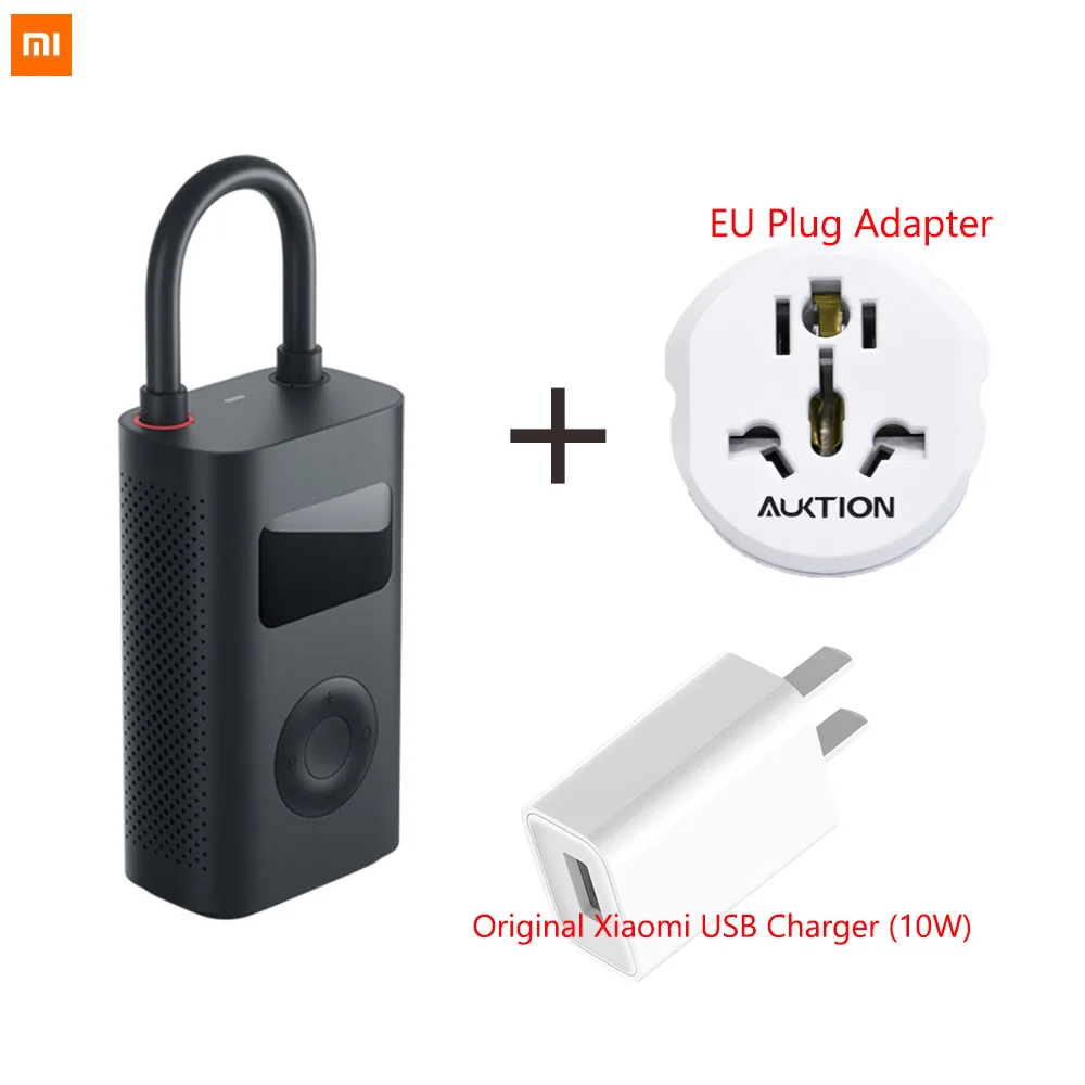 Bundle 2 Xiaomi Mijia Портативный Умный Цифровой датчик давления в шинах Электрический насос для велосипеда автомобиля футбола - Цвет: Bundle 2